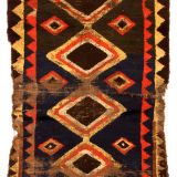 566 Gabbeh Luri-Stämme Fragment 240 x 110 cm West-Iran Schafwolle 18.-19. Jhdt Fragment