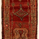 570 Gabbeh Boyer-Ahmad-Stämme Fragment 214 x 109 cm Südwest-Iran Schafwolle 19. Jhdt.
