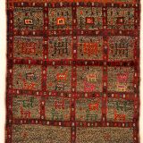 582 Gabbeh Ghashgai-Stämme 155 x 108 cm  Südwest-Iran Schafwolle 1920-50 bester Zustand