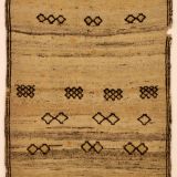 588 Gabbeh Arab-Stämme 189 x 137 cm  Südwest-Iran Schafwolle um 1900 Gebrauchsspuren noch hoher Flor